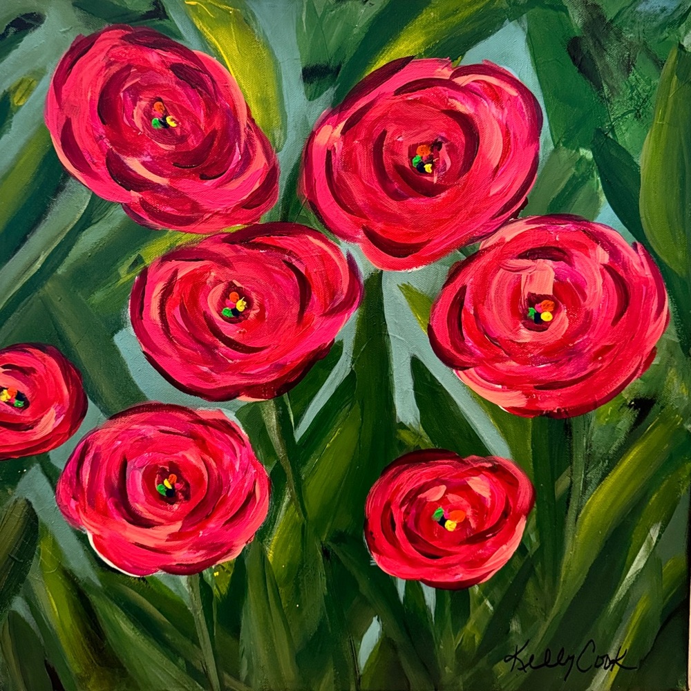 Love Swirls🌷 20”x20”x1.5”